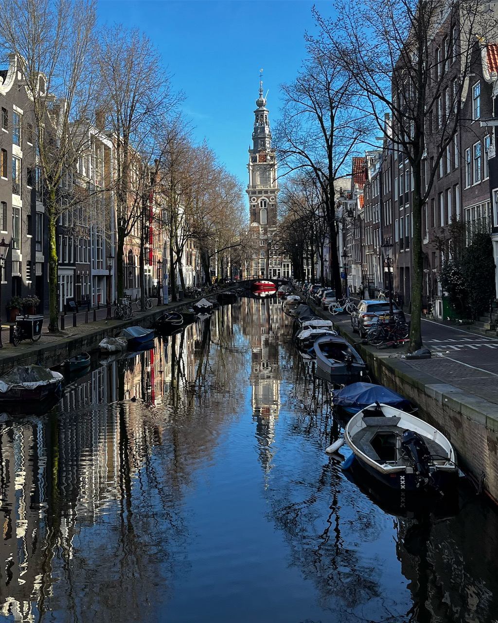 Amsterdam canal reflection