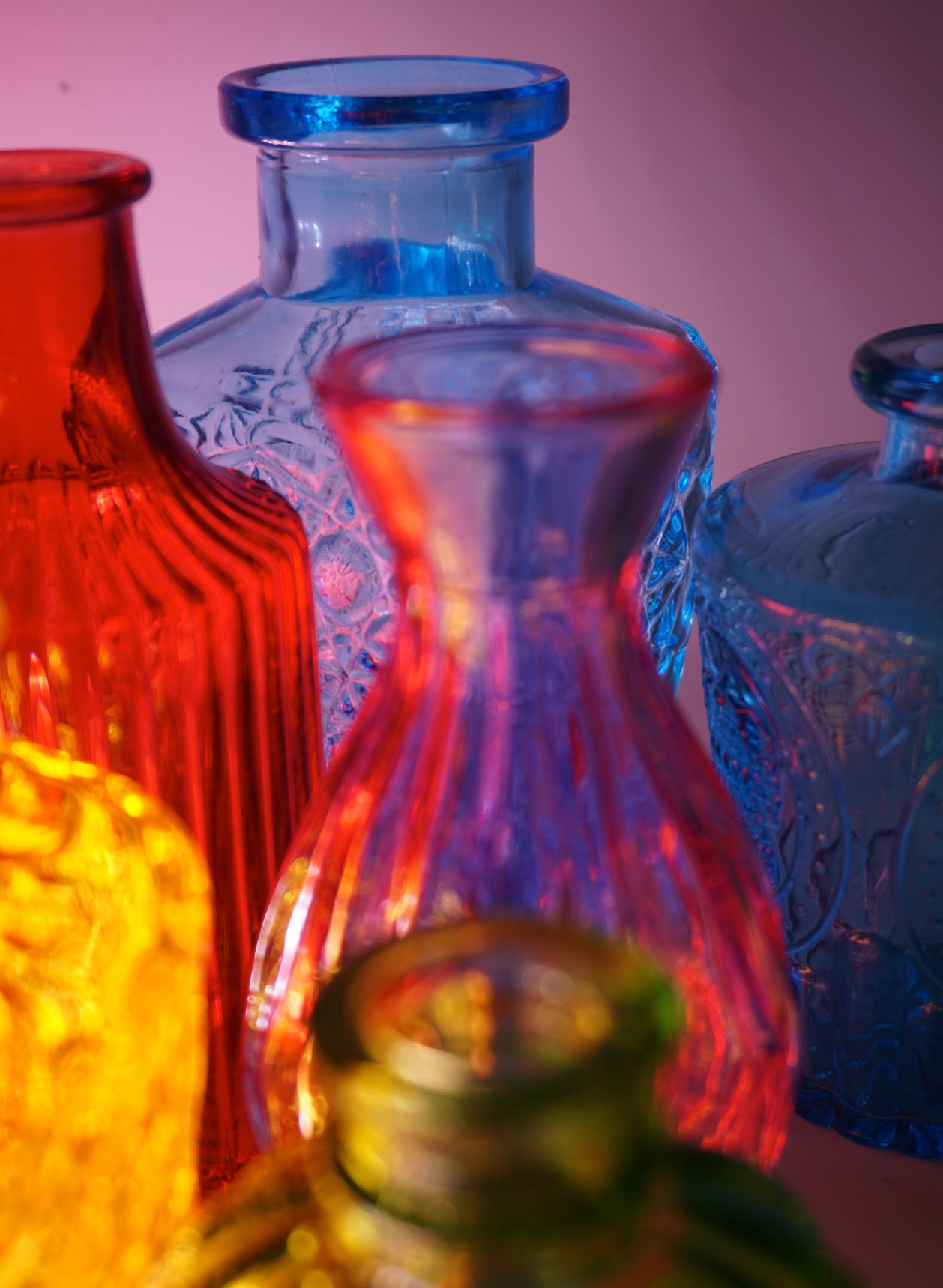 Glass and colours photograph