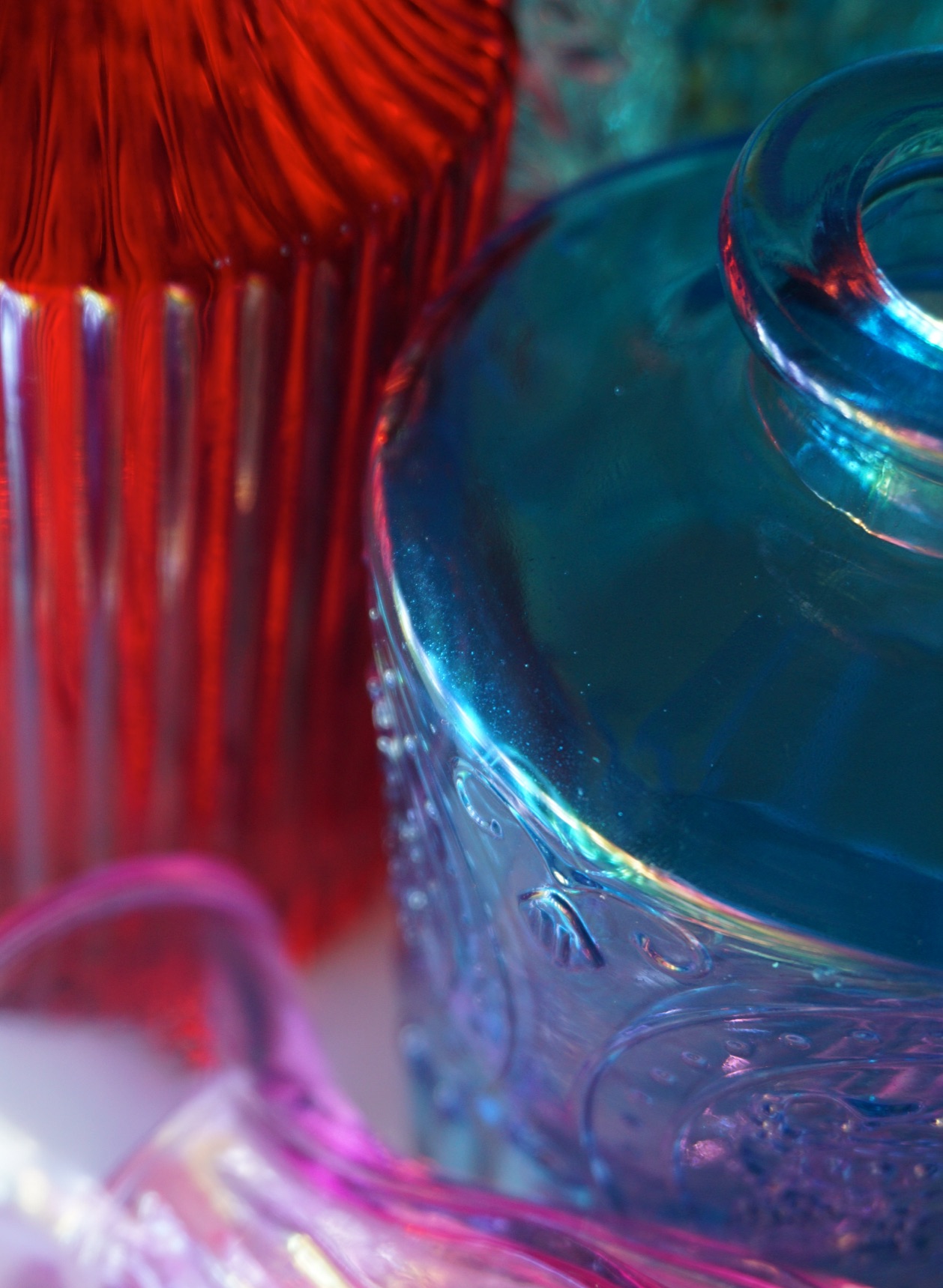 Glass and colours photograph