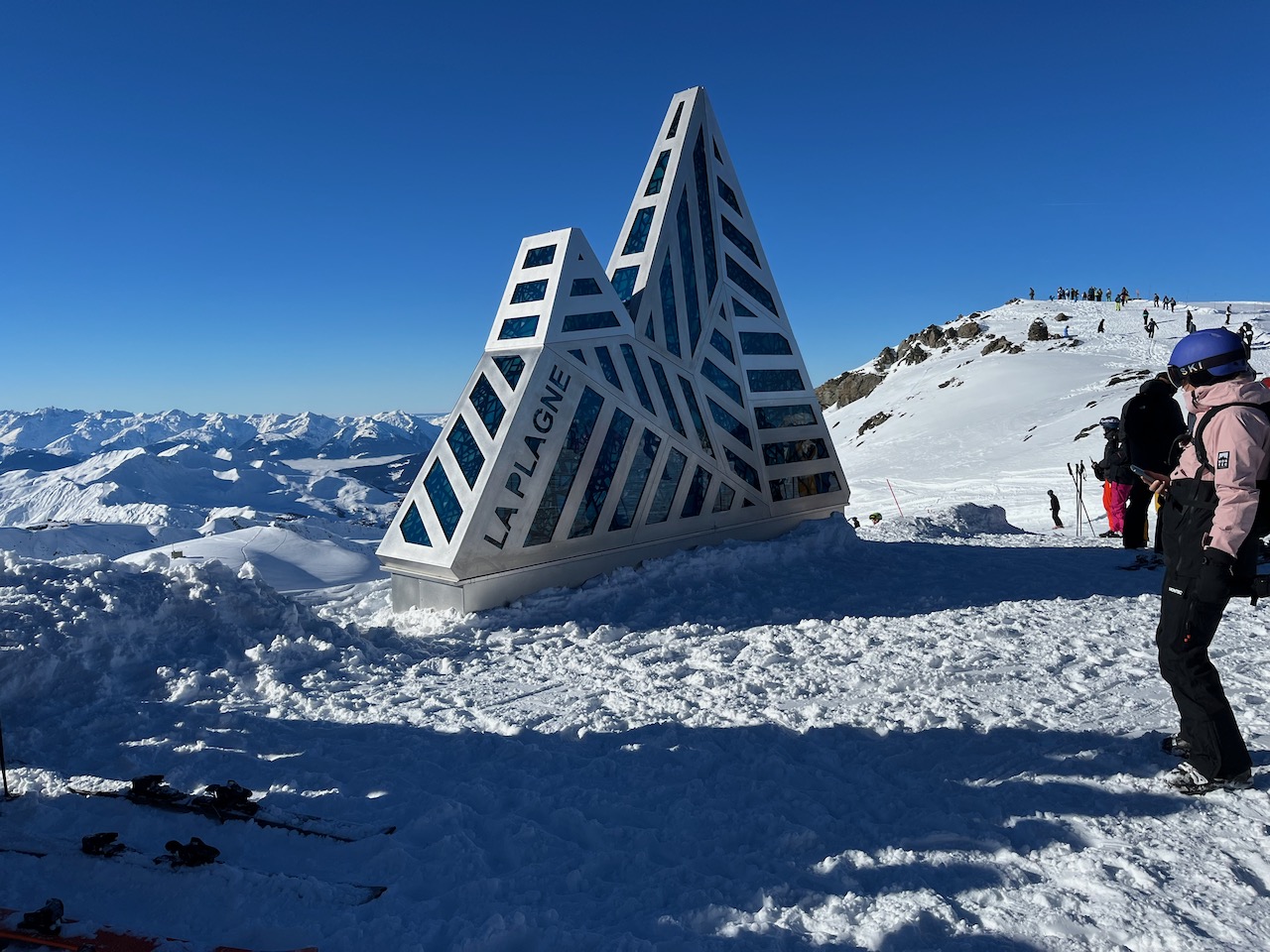 La Plagne ski runs from above