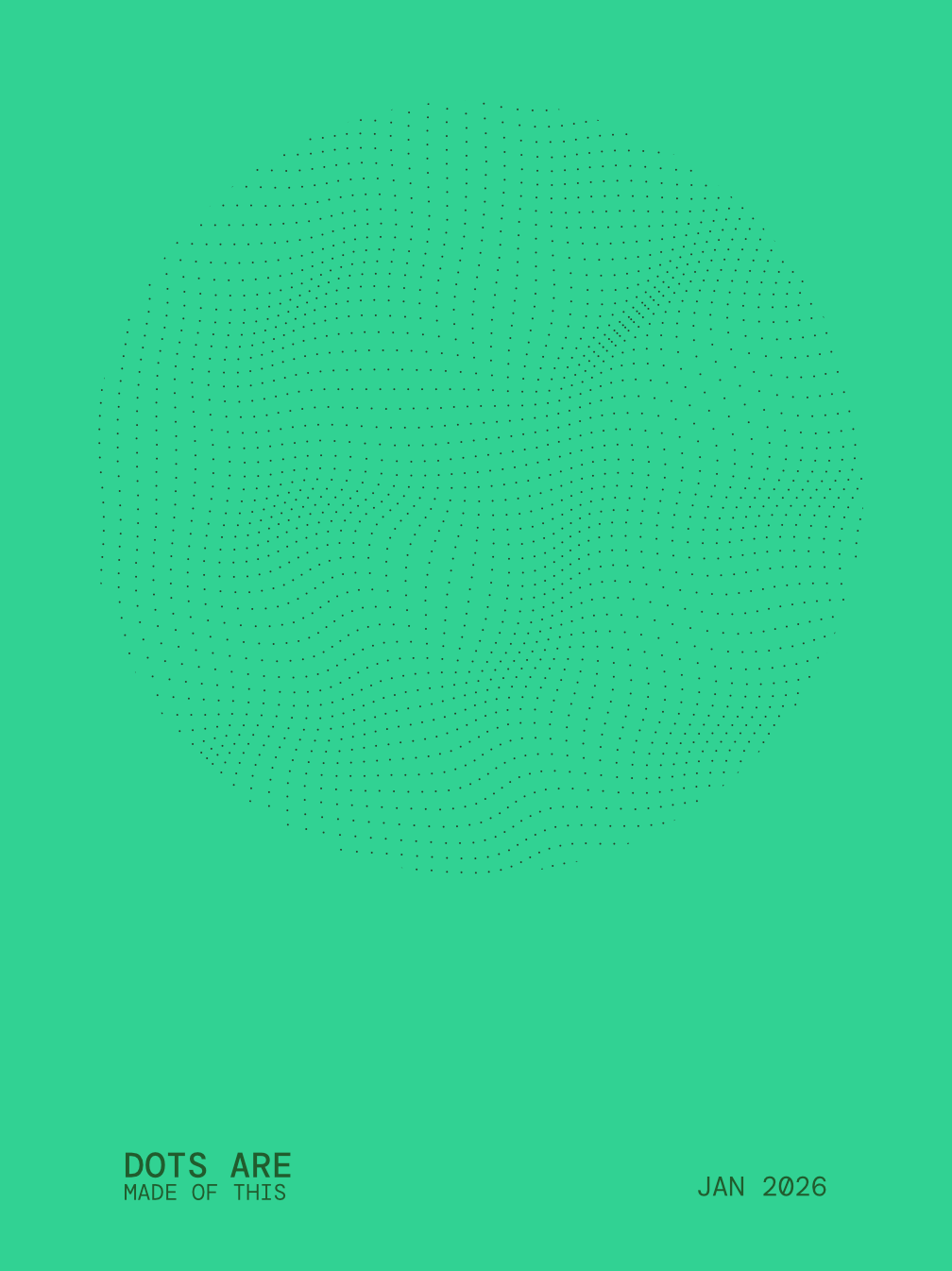 Dots poster green